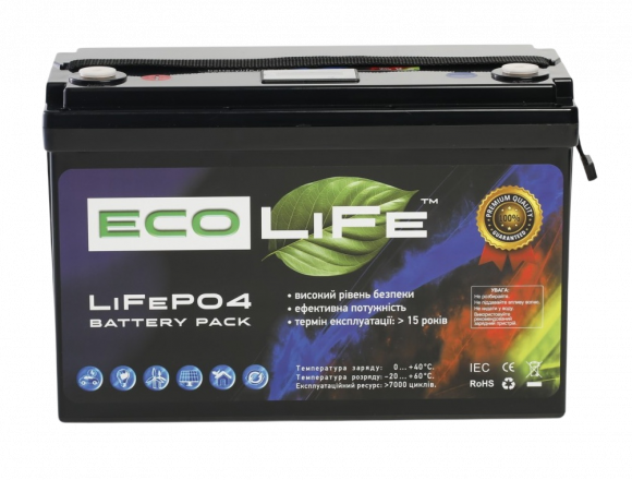 Акумуляторна батарея EcoLiFe 12-110