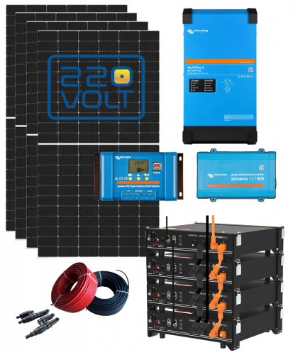 Гібридна сонячна станція 3 кВт (Victron Energy)