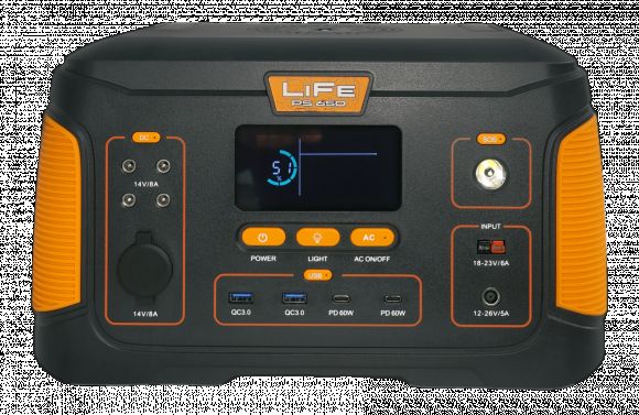 Портативна зарядна станція LiFe PS 650